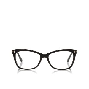 Tom Ford Slight Rounded Square Frame Optisk Dam Svarta | 549OQSLGK