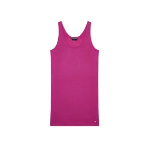 Tom Ford Slinky Viscose Mini Tank Klänning Dam Fuschia | 915QSMLKN