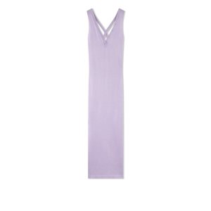 Tom Ford Slinky Viscose V-neck Klänning Dam Lila | 093LGQDNR