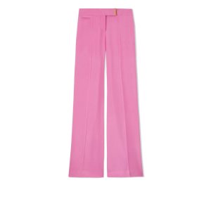 Tom Ford Soft Fluid Twill Breda Legs Byxor Dam Rosa | 350UIAPVT