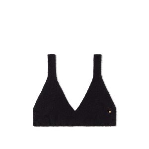 Tom Ford Stretch Bomull Cashmere Bra Blast Dam Svarta | 867UELNHO