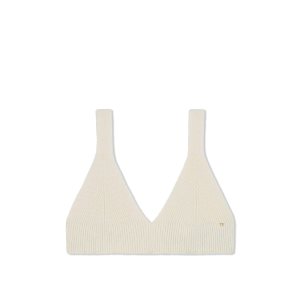 Tom Ford Stretch Bomull Cashmere Bra Stickat Dam Chalk | 594USVRNA