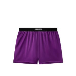 Tom Ford Stretch Silk Satin Boxer Shorts Byxor Dam Amethyst | 105FVRMGI