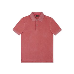 Tom Ford Towelling Polo Stickat Herr Korall | 923NBOAMI