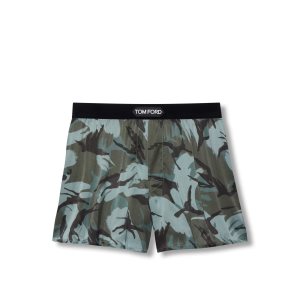 Tom Ford True Camo Silk Boxer Kalsonger Herr Aquarelli | 064OWNHDF