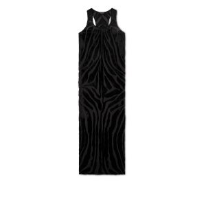 Tom Ford Velour Zebra Jacquard Tank Klänning Dam Svarta | 510KWQDIZ