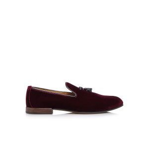 Tom Ford Velvet Nicolas Tofflor Loafers Herr Cranberry | 597OPMGYK