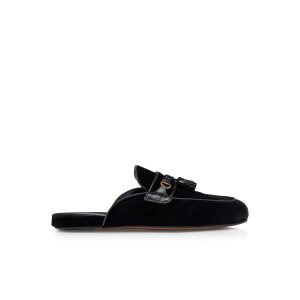 Tom Ford Velvet Stephan Shearling Tofflor Loafers Herr Svarta | 468OZLHPQ