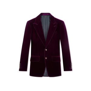 Tom Ford Viscose Fluid Velvet Cooper Jacka Herr Mörk | 461UTDABE