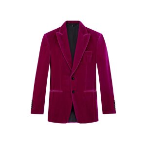 Tom Ford Viscose Fluid Velvet Cooper Jacka Herr Magenta | 819VWANOU