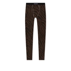 Tom Ford Zebra Bomull Pyjamasbyxor Herr Beige | 917IULFTP