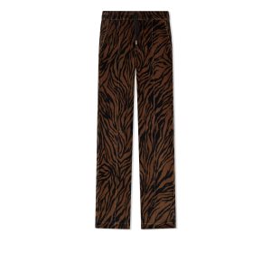 Tom Ford Zebra Print Velour Jogger Byxor Herr Bruna Svarta | 470WSMHKT